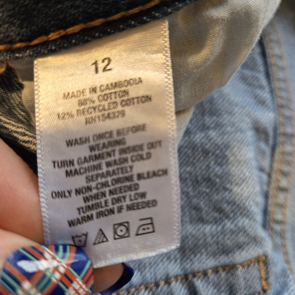 Womens Aeropostale 90's Baggy Jeans Size 12 Destroyed Skater Indie - Picture 7 of 7